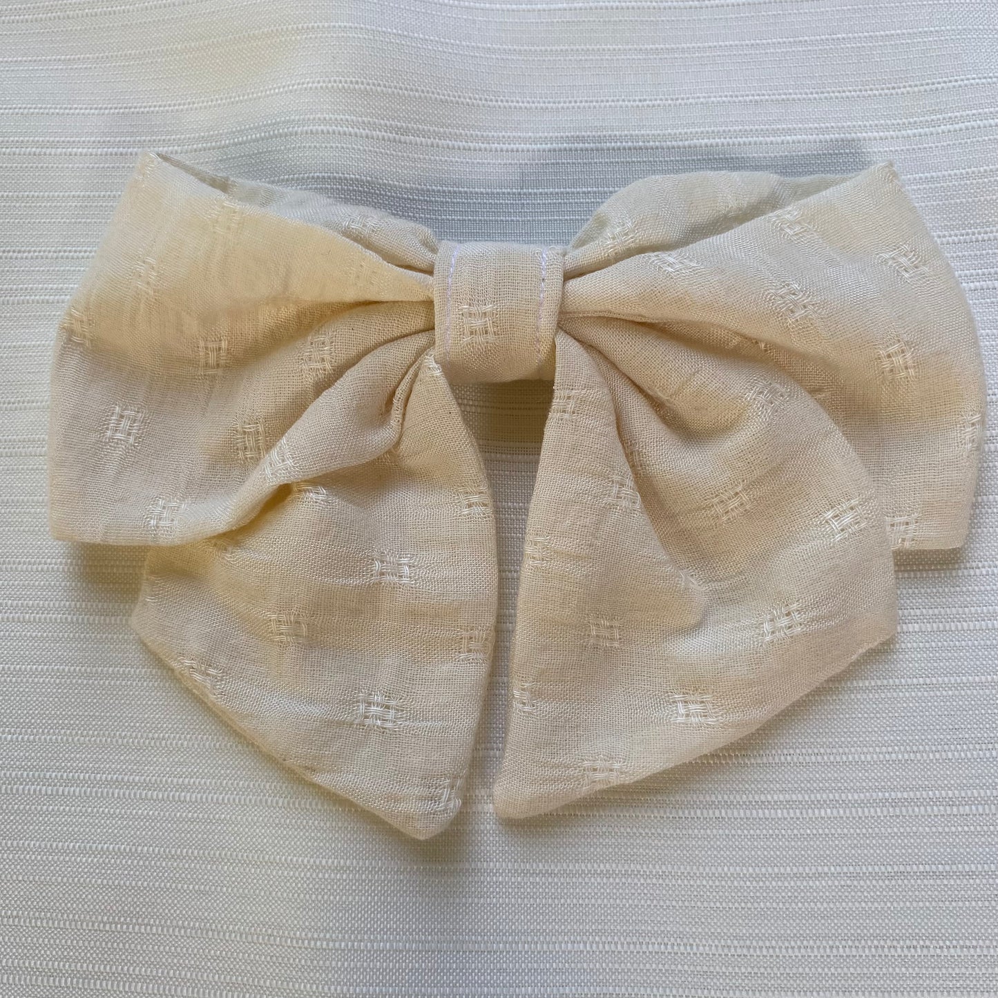 Cotton Sailor styled Hair Bow